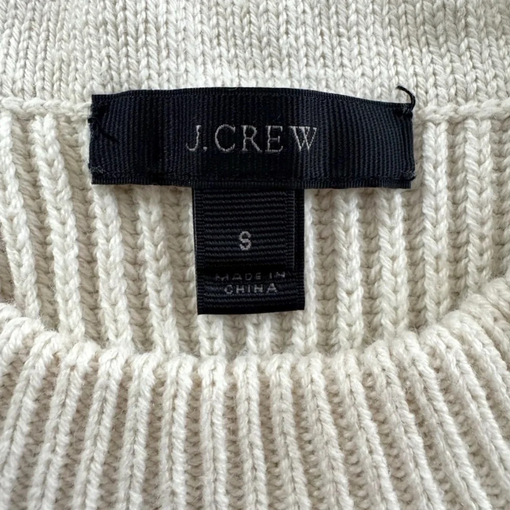 J.Crew Sleeveless Tunic Sweater in Off White Size Small